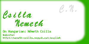 csilla nemeth business card